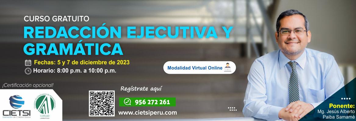 curso especializado redacciOn ejecutiva y gramAtica 2023